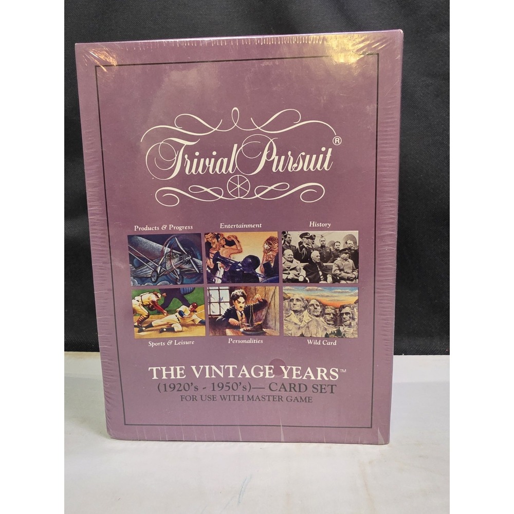 Trivial Pursuit The Vintage Years 1920-1950 Master Game